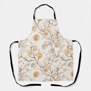 Rustic Coastal - Seashells, Starfish, Reef (14) Apron
