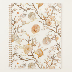 Rustic Coastal - Seashells, Starfish, Reef (14) Planner