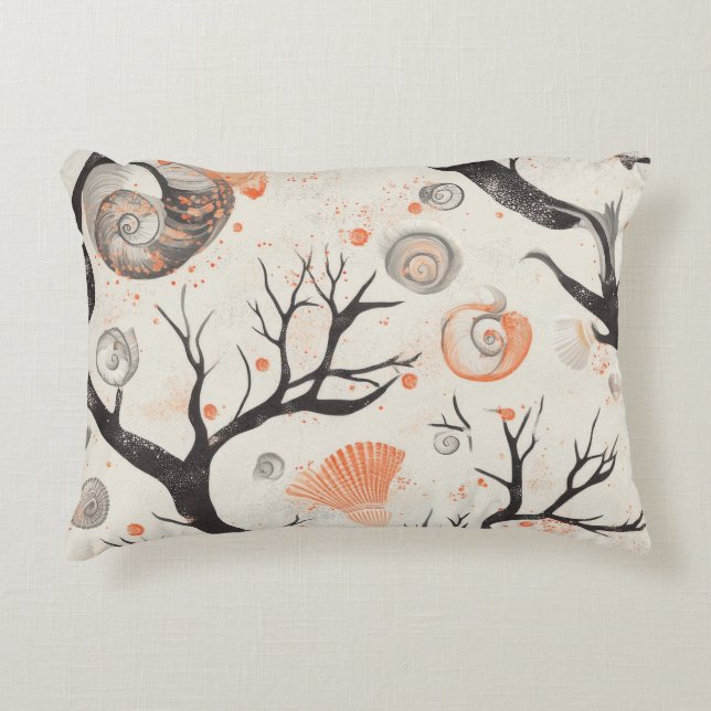 Rustic Coastal - Seashells, Starfish, Reef (17) Decorative Cushion (Front)