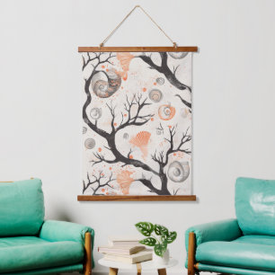 Rustic Coastal - Seashells, Starfish, Reef (17) Hanging Tapestry