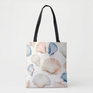 Rustic Coastal - Seashells, Starfish, Reef (21) Tote Bag