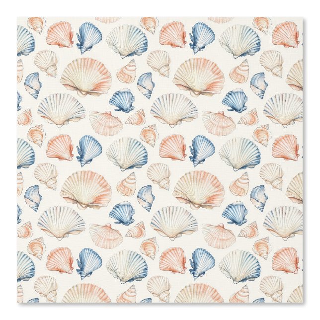 Rustic Coastal - Seashells, Starfish, Reef (21) Wallpaper (Front)
