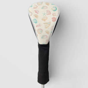 Rustic Coastal - Seashells, Starfish, Reef (22) Golf Head Cover