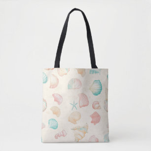 Rustic Coastal - Seashells, Starfish, Reef (22) Tote Bag