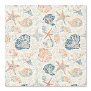 Rustic Coastal - Seashells, Starfish, Reef (25) Wallpaper