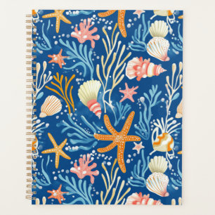 Rustic Coastal - Seashells, Starfish, Reef (26) Planner