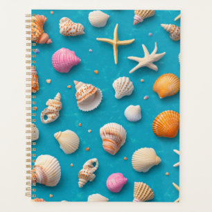 Rustic Coastal - Seashells, Starfish, Reef (3) Planner