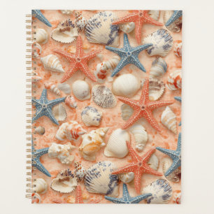 Rustic Coastal - Seashells, Starfish, Reef (8) Planner