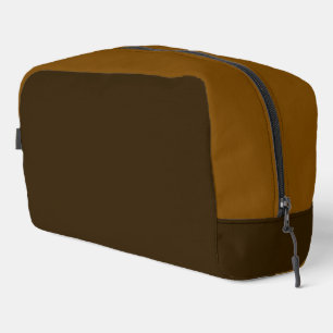Rustic Cocoa Brown Travel Toiletry Bag