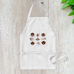 Rustic Coffee Shop Retro Cafe Branding Standard Apron