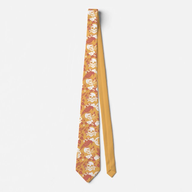 Rustic Colour Halloween Pattern - Neck Tie (Front)
