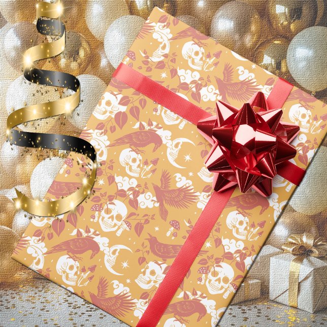 Rustic Colour Halloween Pattern Wrapping Paper Rol (Creator Uploaded)
