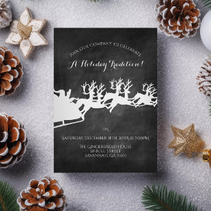 Rustic Company Christmas Holiday Party Invitation