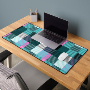 Rustic Contemporary Plaid Desk Mat