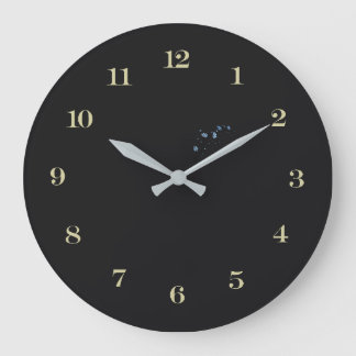 Rustic Contemporary Round Acrylic Wall Clock