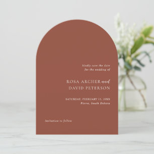 Rustic Copper Editorial Modern Wedding Save The Date