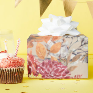 Rustic & Cosy Autumn Wedding Wrapping Paper