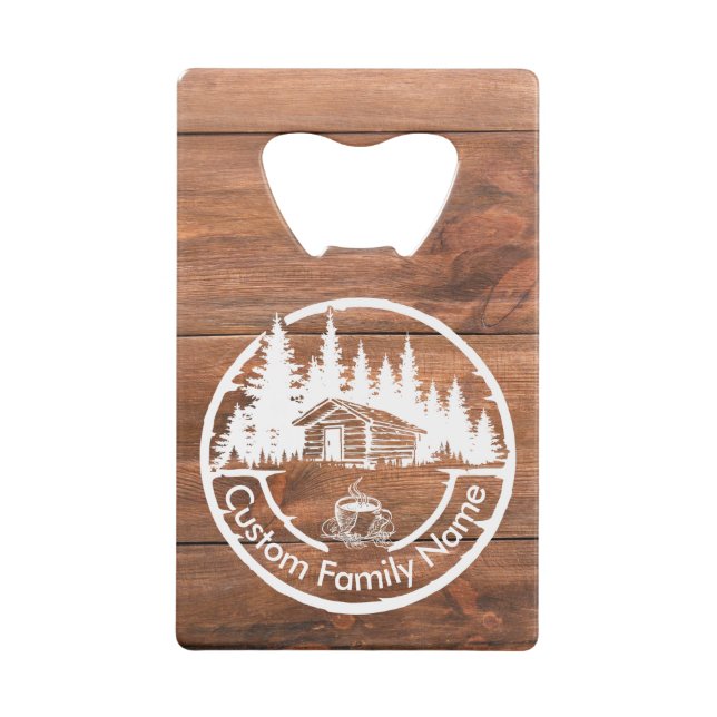 Rustic Cottage Cabin Barn | Custom Family Name (Front)