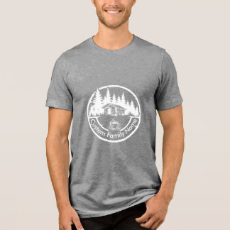 Rustic Cottage Cabin Barn | Custom Family Name Tri-Blend Shirt