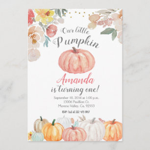 Rustic Country Autumn Fall Birthday Party Invitati Invitation