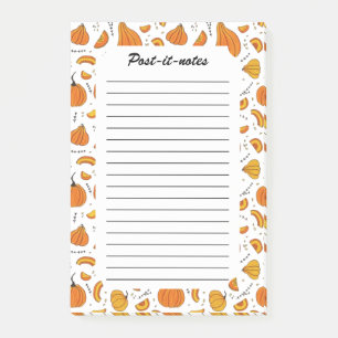Rustic Country Autumn Fall Pumpkin  Post-it Notes