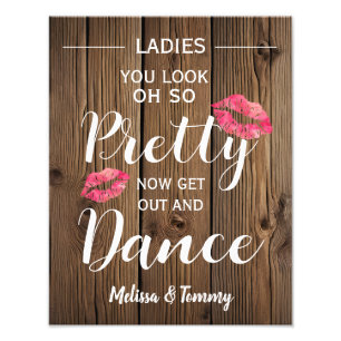 Rustic  Country Barn wedding Bathroom sign