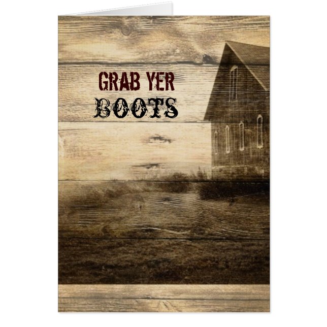 Rustic Country Barn Wood Barn Wedding (Front)