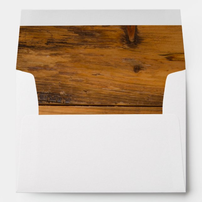 Rustic Country Barn Wood Envelopes (Back (Bottom))