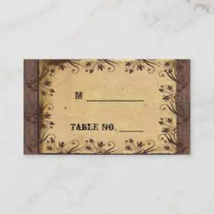 Rustic Country Barn Wood Wedding Place Cards