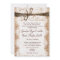 Rustic Country Burlap Lace Twine Wedding Invites
