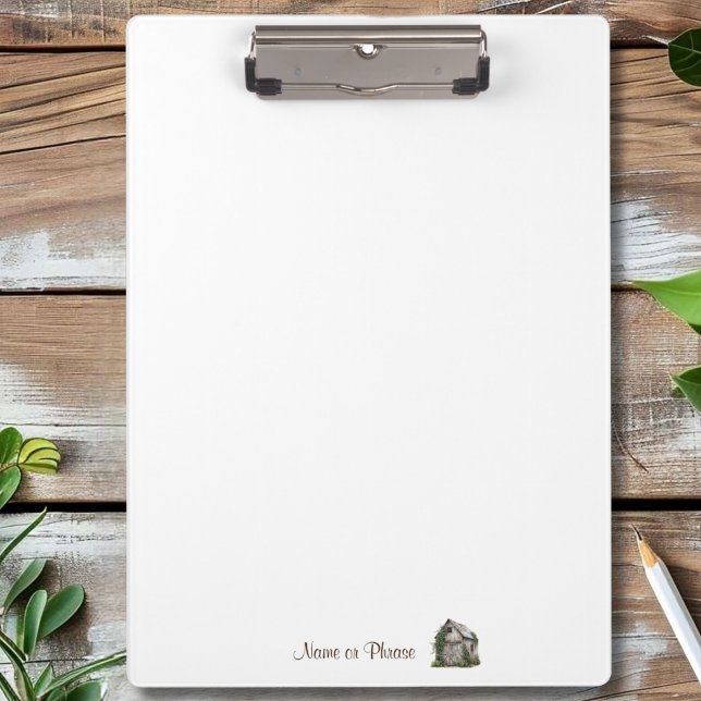 Rustic Country Business Personalised Clipboard (Creator Uploaded)