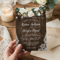 Rustic Country Chic Floral String Lights Wedding