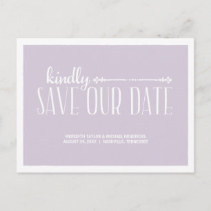 Rustic Country Chic Save the Date Announcement Postcard