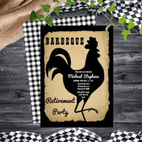 Rustic Country Chicken Barbeque Retirement Party