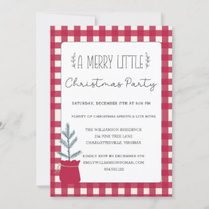 Rustic Country Christmas Holiday Party Invitation