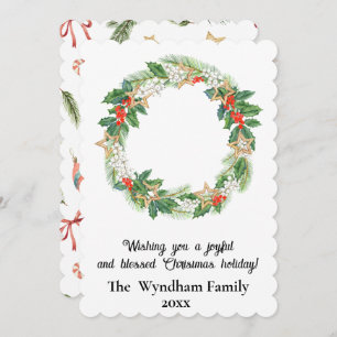 Rustic Country Christmas Holiday Wreath Non Photo