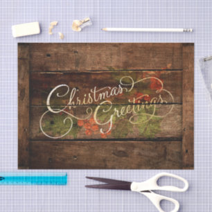 Rustic Country Christmas Tissue Paper