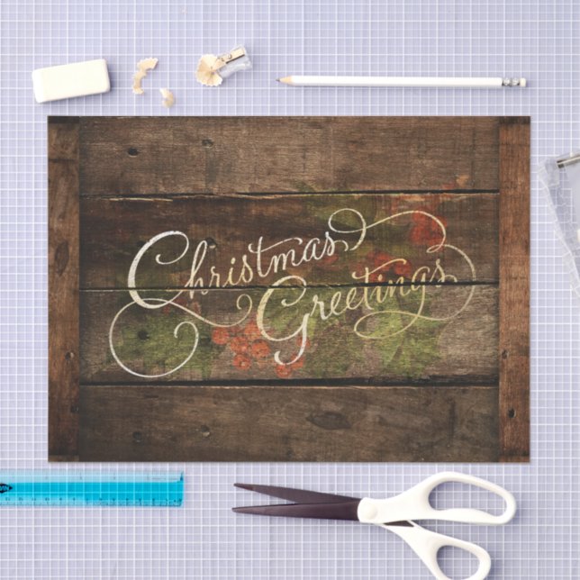 Rustic Country Christmas Tissue Paper (Craft)