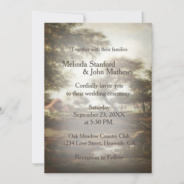 Rustic Country Farm Invitation (Front)