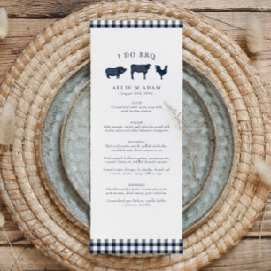 Rustic Country Farm Wedding or I Do BBQ Menu