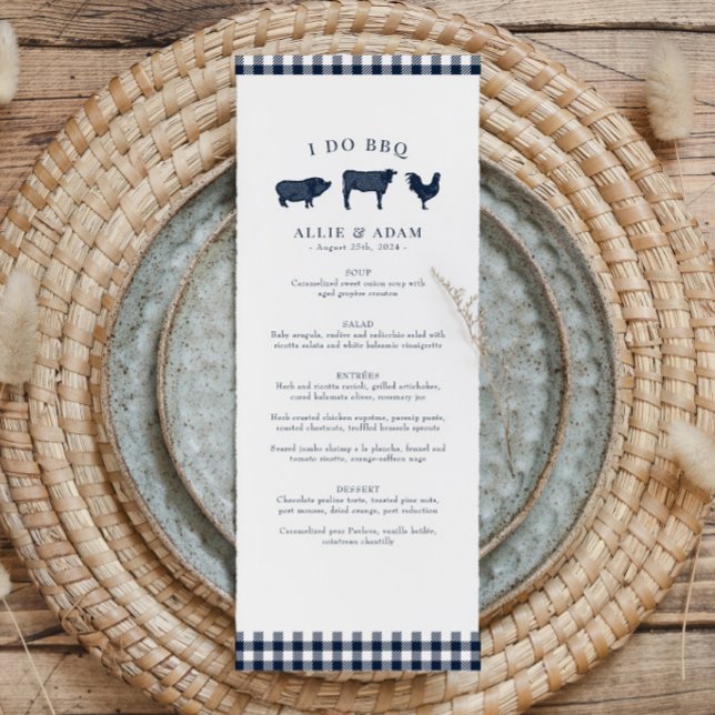 Rustic Country Farm Wedding or I Do BBQ Menu (Creator Uploaded)