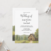 Rustic country farmhouse rural monogrammed wedding