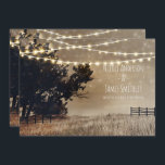 Rustic Country Field & Lights Country Wedding Invitation<br><div class="desc">Customise for any event.</div>