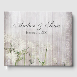 Rustic Country Floral Guestbook