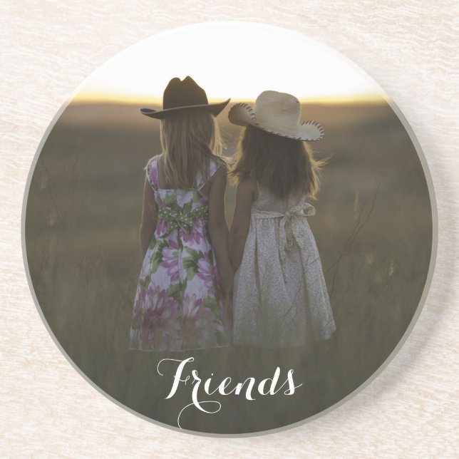 Rustic Country Friends Coaster (Front)