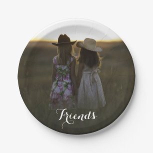 Rustic Country Friends Paper Plate