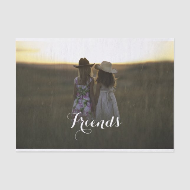 Rustic Country Friends Tissue Paper (Front)