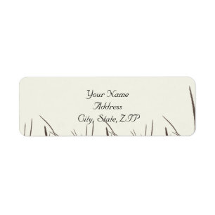 Rustic Country Grasslands Return Address Label
