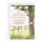 rustic country heart tree wedding invitation