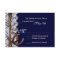 Rustic Country Horseshoe Navy Wedding RSVP Cards